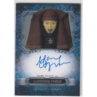 2016 Topps Star Wars Masterwork Mary Oyaya as Luminara Unduli Autograph