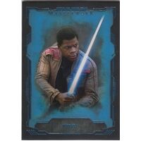 2016 Topps Star Wars Masterwork Blue Base Card #39 FINN Parallel 