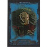 2016 Topps Star Wars Masterwork Blue Base Card #30 General Grievous Parallel 