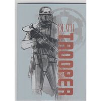2016 Star Wars Rogue One Mission Briefing Character Foil Card #8 Death Trooper