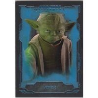 2016 Topps Star Wars Masterwork Blue Base Short Print SP #59 YODA 