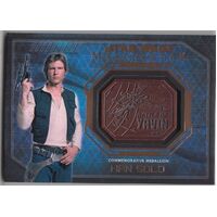 Topps Star Wars Masterwork Bronze Medallion Han Solo Battle of Yavin