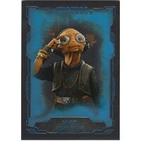 2016 Topps Star Wars Masterwork Blue Base Card #50 Maz Kanata Parallel 