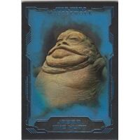 2016 Topps Star Wars Masterwork Blue Base Card #13 Jabba The Hutt Parallel 