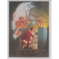 Coca Cola Coke Collect A Card Series 1 Santa S3 Gold Foil Stamp (single card)