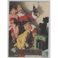 Coca Cola Coke Collect A Card Series 1 Santa S10 Gold Foil Stamp (single card)