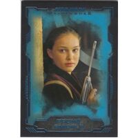 2016 Topps Star Wars Masterwork Blue Base Card #27 Padme Amidala Parallel 