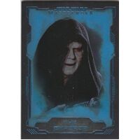 2016 Topps Star Wars Masterwork Blue Base Card #7 The Emperor Parallel 