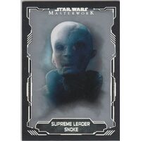 2016 Topps Star Wars Masterwork Base Card Supreme Leader Snoke #46 Number 19 /99