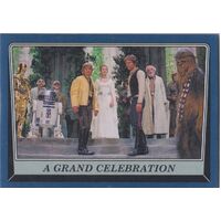 Star Wars Rogue One Mission Briefing Blue Base Card #68 Parallel Celebration