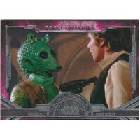 2016 Topps Star Wars Masterwork Great Rivalries GR-4 Greedo v Han Solo 