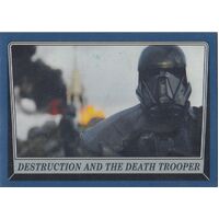 2016 Topps Star Wars Rogue One MB Blue Border Puzzle Card Death Trooper