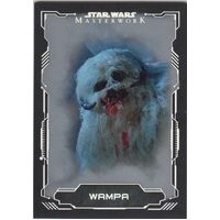 2016 Topps Star Wars Masterwork Base Short Print SP #53 Wampa 13 /99 FOIL