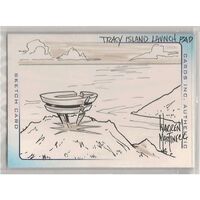 Thunderbirds are go! Cards Inc Warren Martineck Sketch Card Tracy Launch Pad INK
