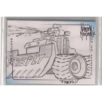 Thunderbirds are go! Cards Inc Warren Martineck Sketch Card FireFly Pencil