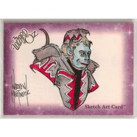 Breygent Wizard of OZ WOZ Series 1 Martineck Colour Sketch Card Flying Monkey v2