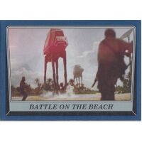 2016 Topps Star Wars Rogue One MB Blue Border Puzzle Card Battle on the Beach