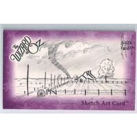 Breygent Wizard of OZ WOZ 3 x 5 Martineck Pencil Sketch Card Kansas Farm