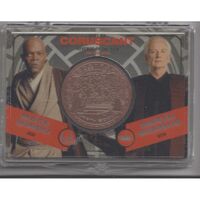 2015 Star Wars Chrome Perspectives Bronze Medallion Card Windu vs Sidious
