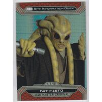 2015 Star Wars Chrome Perspectives Prism Refractor 141/199 Kit Fisto 11-S