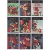 Coca Cola Coke Collect A Card Series 4 GOLD FOIL Santa Set of 10  S31 - S40 