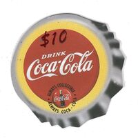 Coca Cola Coke 1995 Phonecard Sprint $10 RED CASE CARD CAP HTF
