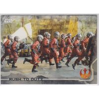 2016 Star Wars Rogue One series 1 Rush to Duty #61 Grey parallel card 3/100
