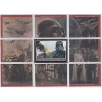 2016 Topps Star Wars Rogue One Mission Briefing Grey Border Puzzle Set + Header