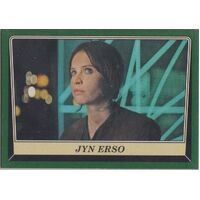 2016 Topps Star Wars Rogue One MB Green Border Puzzle Card JYN ERSO
