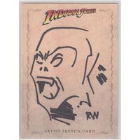 Topps Indiana Jones Heritage Trading Card Series Sketch Card RW 2