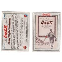 Coca Cola Coke Series 2 Case Card CM-1 CM1 RED FOIL Christy Mathewson