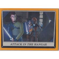 Star Wars Rogue One Mission Briefing Orange Base Card 19 Attack in the Hangar 
