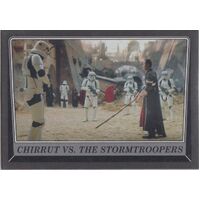2016 Topps Star Wars Rogue One MB Grey Border Puzzle Card Chirrut Stormtrooper