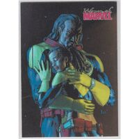 Women of Marvel Embrace Holofoil Card - E9 Bishop and Aliyah WOM