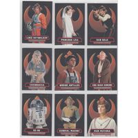 2016 Topps Star Wars Rogue One [Heroes of the rebel alliance] 9 card insert set