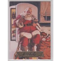 Coca Cola Coke Collect A Card Series 1 Santa S2 Gold Foil Stamp (single card)