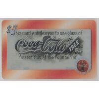 Coca Cola Coke 1996 Sprint Phonecard $5 Acetate Clear Card #4