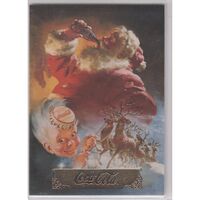 Coca Cola Coke Collect A Card Series 1 Santa S4 Gold Foil Stamp (single card)