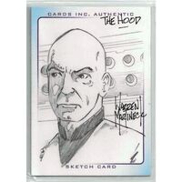 Thunderbirds are go! Cards Inc Warren Martineck Sketch Card The Hood 3 Pencil