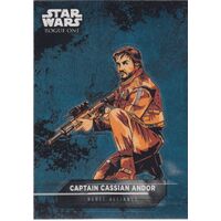 2016 Topps Star Wars Rogue One Mission Briefing Sticker Card Cassian # 2 of 18