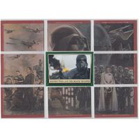 2016 Topps Star Wars Rogue One Mission Briefing Green Border Puzzle Set + Header