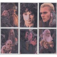 LOTR Lord of The Rings Masterpieces 2 II Etched Foil Trading Cards Set of 6