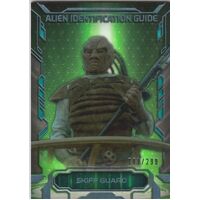 Topps Star Wars Masterwork Alien Identification Guide FOIL Skiff Guard AI-8 /299