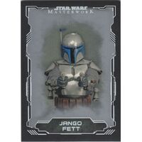 2016 Topps Star Wars Masterwork Base Jango Fett #32 numbered 29 /99 FOIL