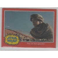 2015 Star Wars Chrome Perspectives Force Awakens Promo Card #74 Rey Speeder!