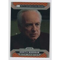 2015 Star Wars Chrome Perspectives GOLD Refractor 17/ 50 Darth Sidious Sith 26-s