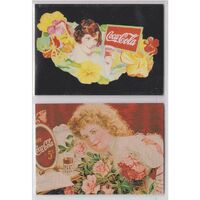 Coca Cola Coke The Art of 2 Card Promotional Promo Set Comic Images
