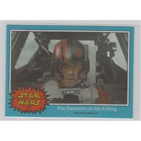 2015 Star Wars Chrome Perspectives Force Awakens Promo Card #53 Poe NON GLOSSY 