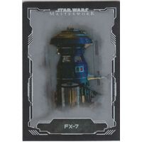 2016 Topps Star Wars Masterwork Base Card FX-7 #22 Number 62 /99