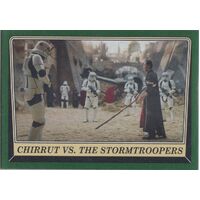 2016 Topps Star Wars Rogue One MB Green Border Puzzle Card Chirrut Stormtrooper